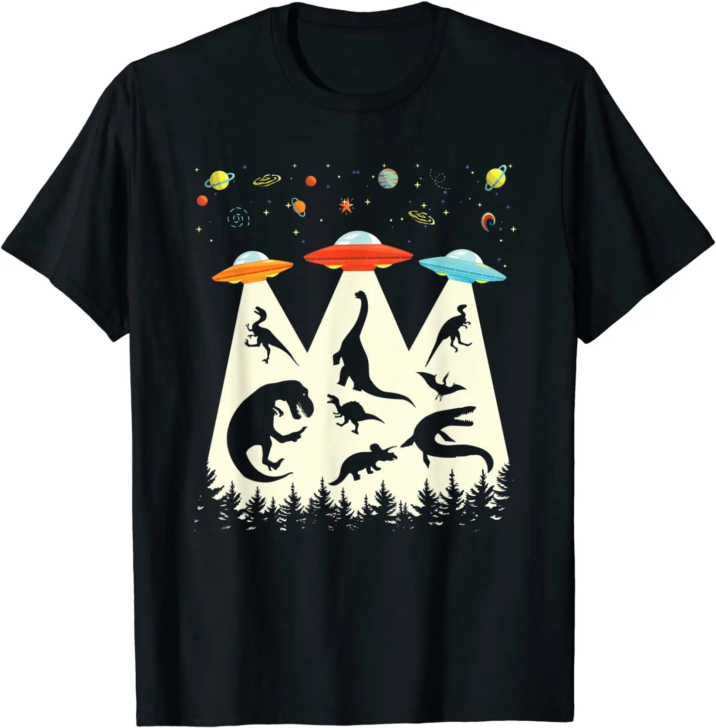 

Funny UFO Lover Gift Retro Vintage Abduction T-Shirt Designer Cool Tops T Shirt Cotton T Shirt for Men Casual