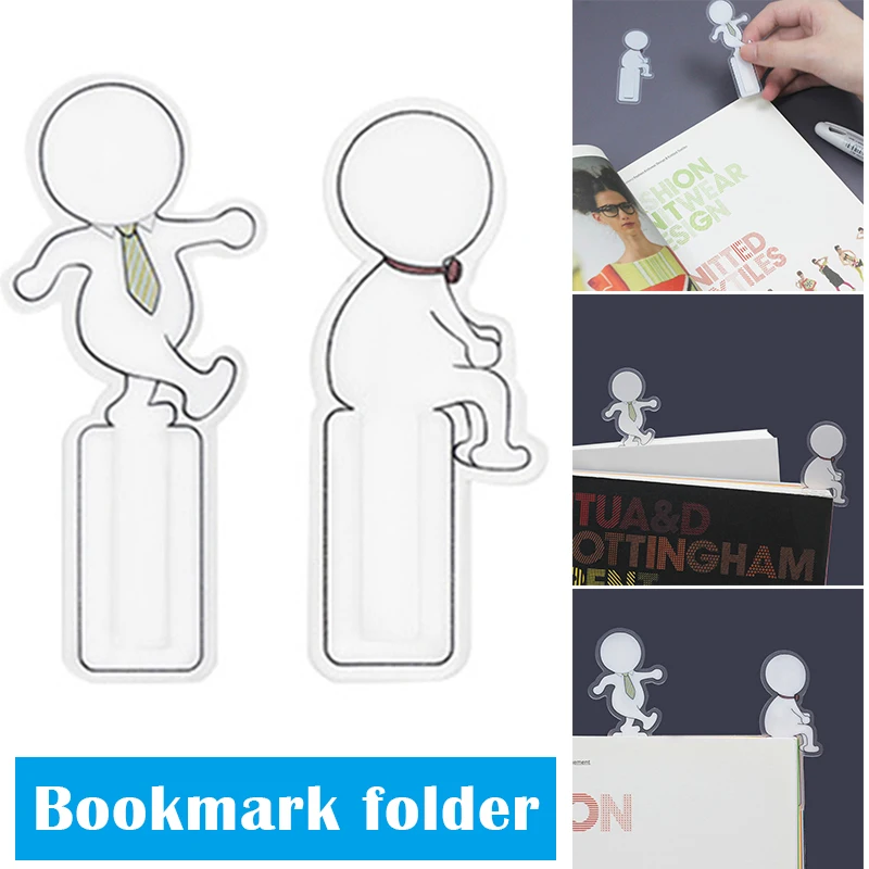 

5pcs Cartoon Figure Bookmark Plastic Bookmark for More Fun Reading Page Clip Gift for Kids Student Reading zakładka do książki