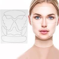 7 13pcs reusable silicone anti wrinkle lip pads paste cheek chin sticker facial eye patches wrinkle removal face lifting patches