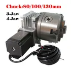 Фрезерный станок с ЧПУ, 3-х кулачковый патрон 80100130 мм, 4-я ось, с задней бабкой, для станка с ЧПУ 302030406040