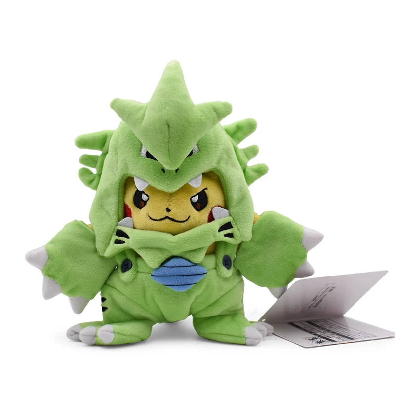 

Takara Tomy Japan Anime Pikachu Cosplay Snorlax Tyranitar Pokemon Peluche Plush Stuffed Toy Christmas Gift for Children
