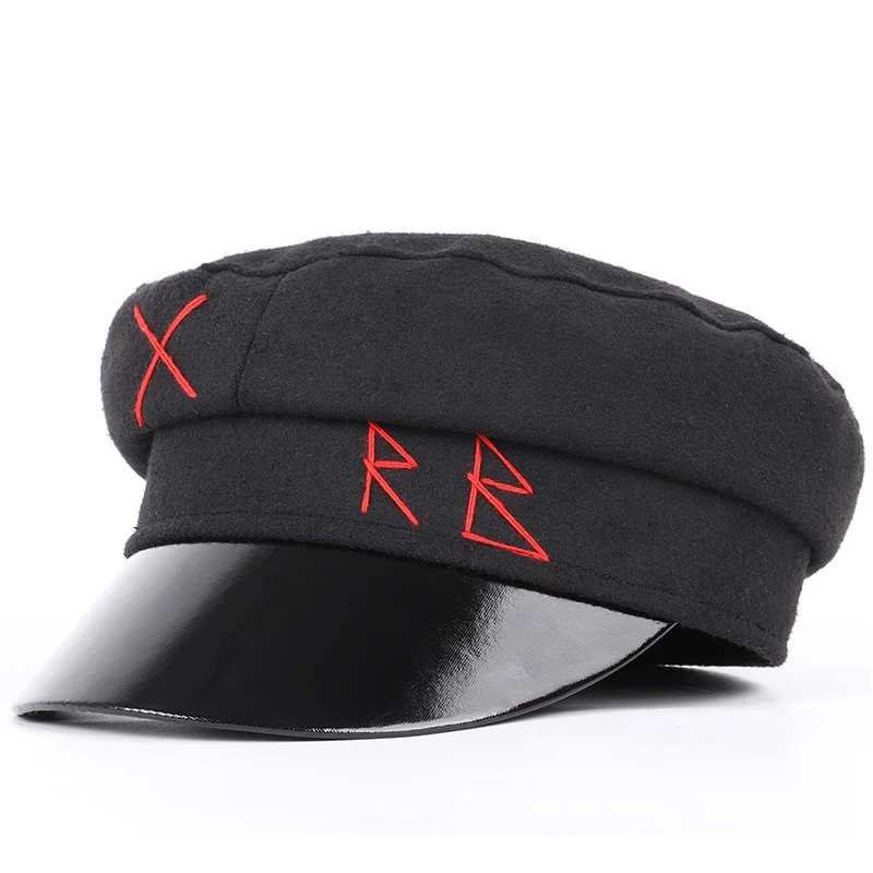 Хепберн бренд для мужчин и женщин Военная Кепка вышивка хлопок восьмиугольная