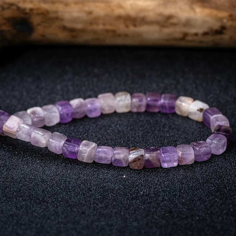 Бусины квадратной формы из натурального камня бусины с кристаллом лазурита для