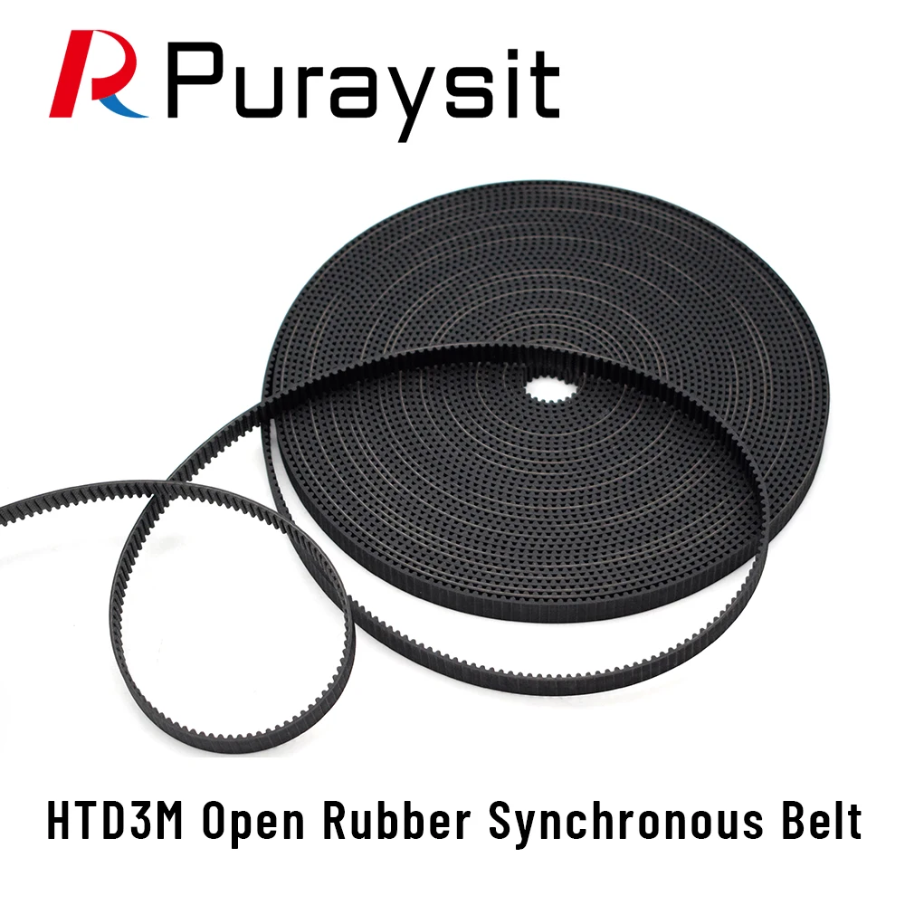 HTD 3M Pitch Timing Belt Width 10 15 20 30mm Open-Ended Transmission Synchronous Belts For CO2 Laser Engraving Cutting Machine |