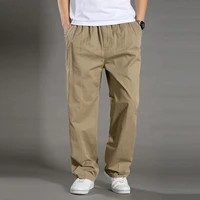 mens loose oversized straight overalls with velcro pockets mens trousers tactical elastic and belt buckle casual pants trend