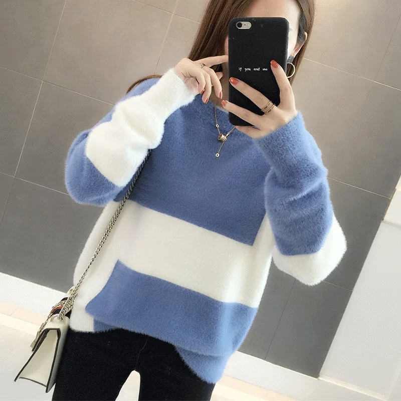 Женский бархатный свитер с капюшоном свободный элегантный имитацией воды в