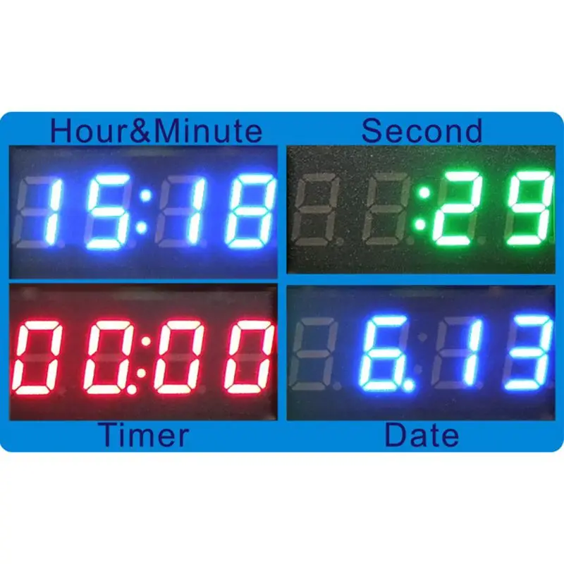 

DIY Vehicle Electronic Clock Car Motorcycle Time Display Module Power-off Memory