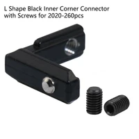 l shape black inner corner connector%ef%bc%8clink connector%ef%bc%8cplastic corner braces%ef%bc%8ct nut sliding%ef%bc%8cblack countersunk screw with flat head