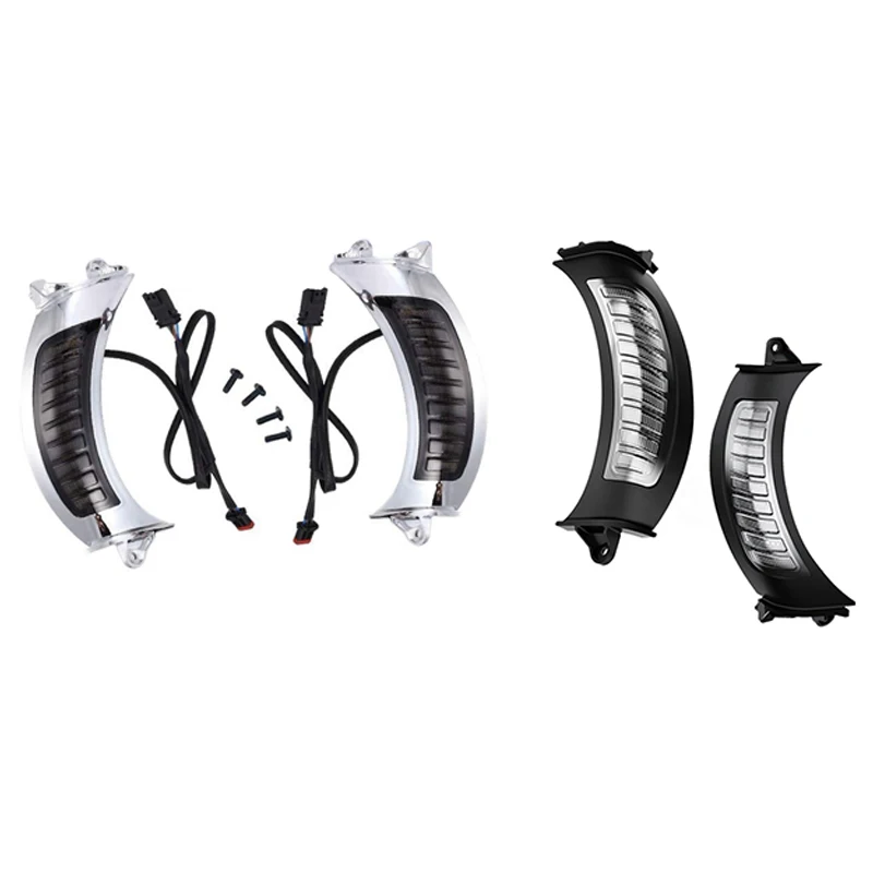 

LED Vent Turn Signal Lights for Road Glide 2015-2020 Motorcycles Daytime Running Side Lights Driving Front Lights