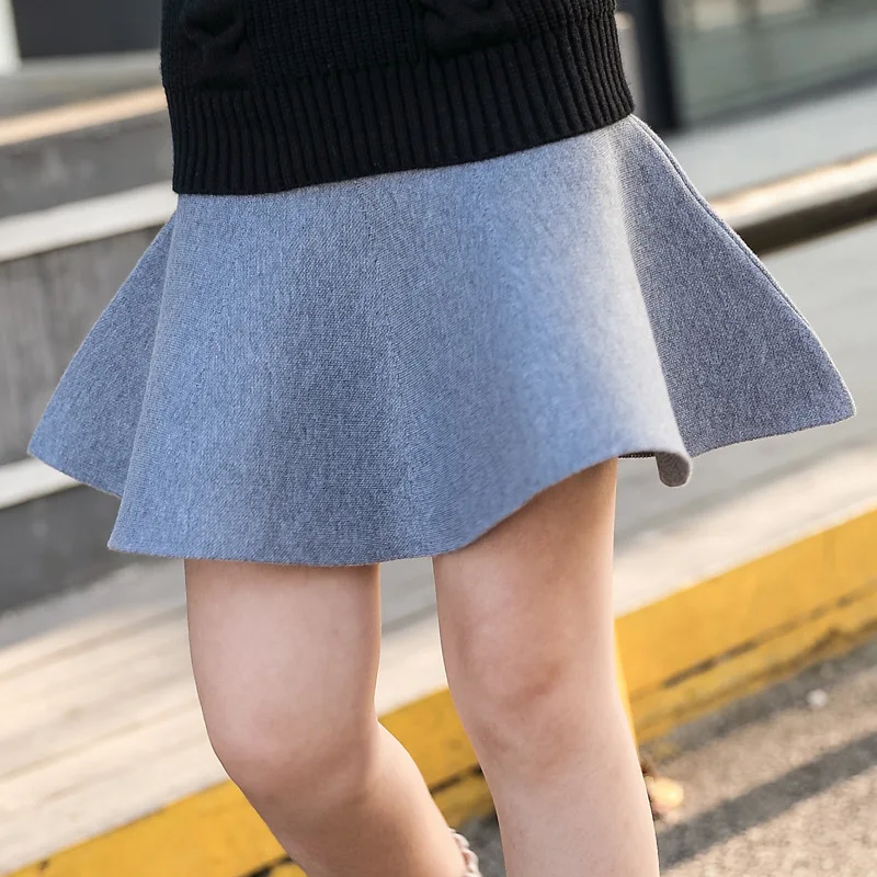 Высококачественная юбка для девочек вязаная Милая От 4 до 15 лет-пачка сезон