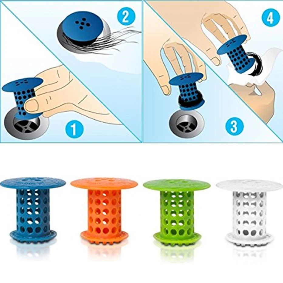 Ситечко для слива волос в ванную комнату стопор фильтра пробка раковины ситечко