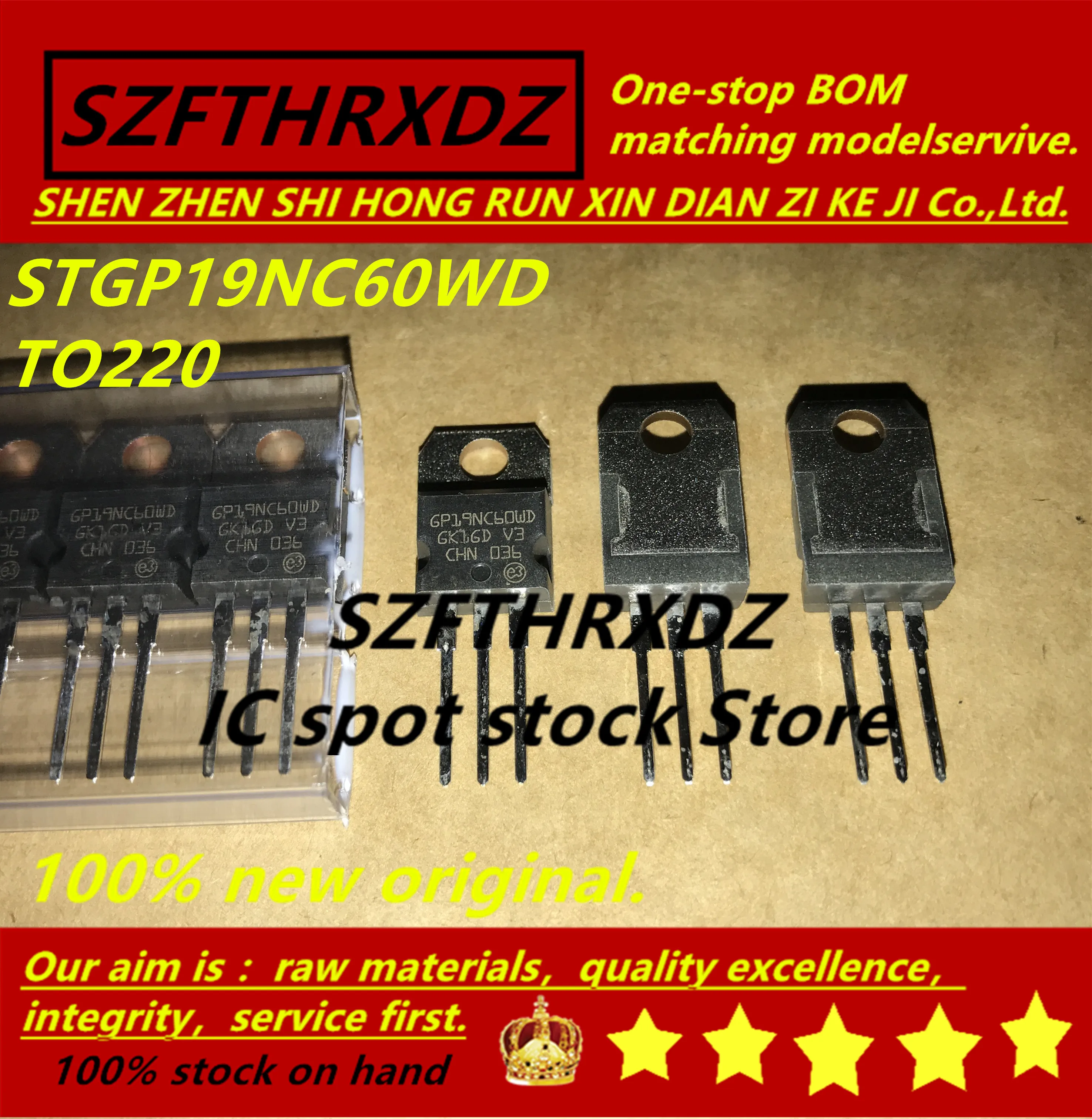 SZFTHRXDZ 100% Новый оригинальный (10 шт.) STGP19NC60WD GP19NC60WD TO220|Индукторы| |