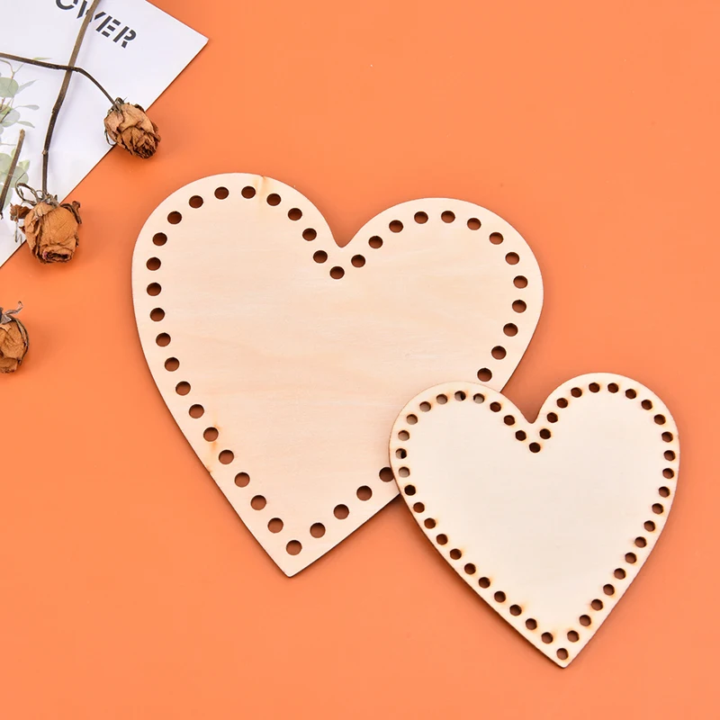 Натуральная деревянная корзина для вязания крючком основа рукоделия рукоделие |