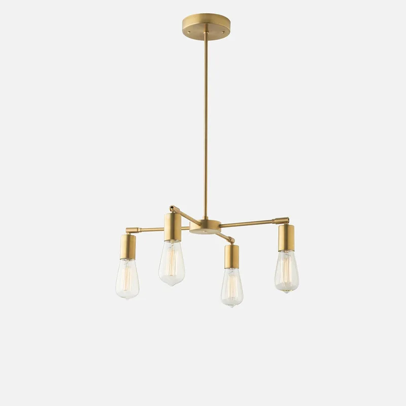 Подвесной потолочный светильник в скандинавском стиле деревянный светодиодный