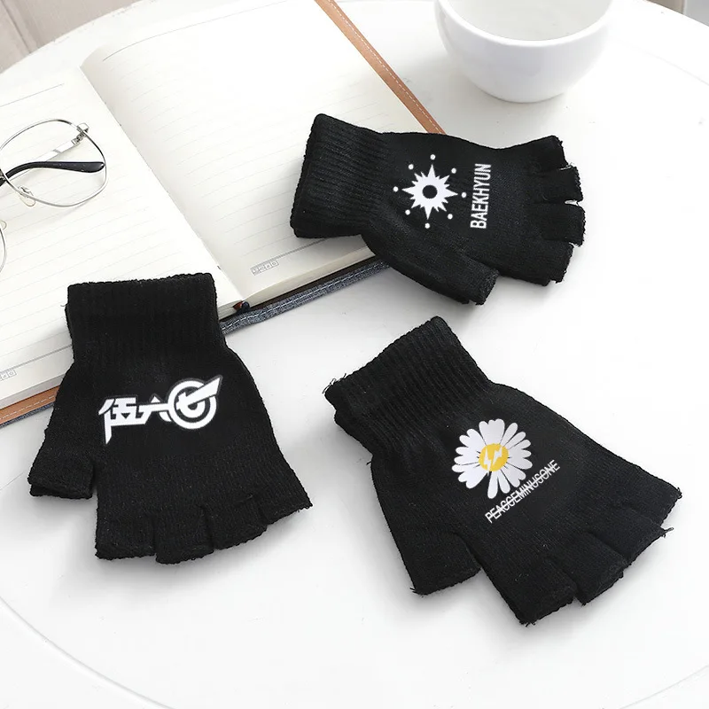 

2021 Mittens Autumn Winter Knitted Arm Fingerless Warm Gloves Fingerless Soft Gloves for Women Girl Keep Hands Warm Gloves