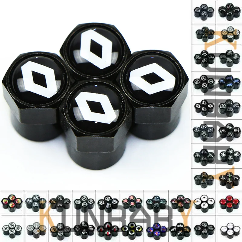 4x черный металлический шестигранник автомобильные аксессуары колпачок клапана
