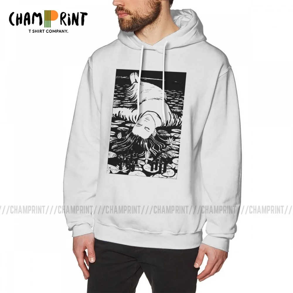 

Men Dying Young Hoodies New Arrival 100% Cotton Junji Ito Manga Horror Hooded Sweatshirt Crazy Hoodie Shirt