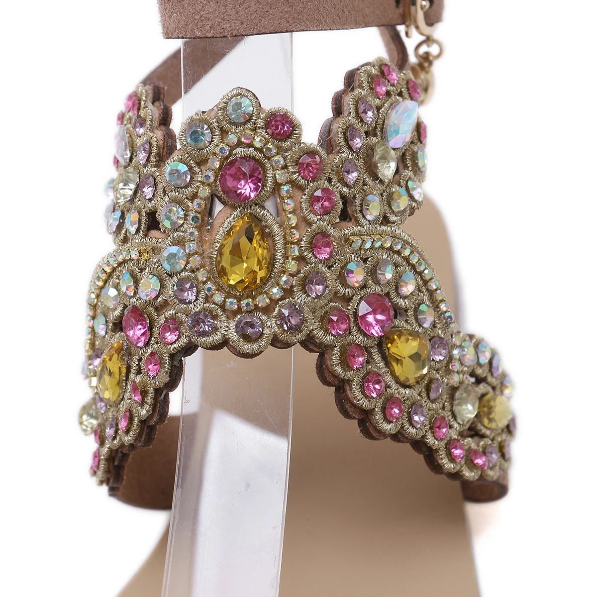 Женские сандалии-гладиаторы в этническом богемном стиле пляжные сандалии с