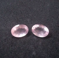 lot of 58mm oval faceted cut natural rose quartz loose gemstones inlaid is appropriate in size