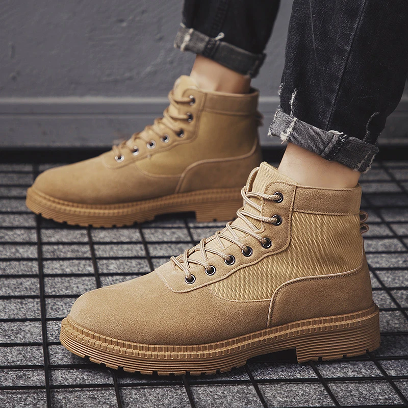 Мужские ботинки сезон осень-зима 2020 мужские водонепроницаемые из искусственной