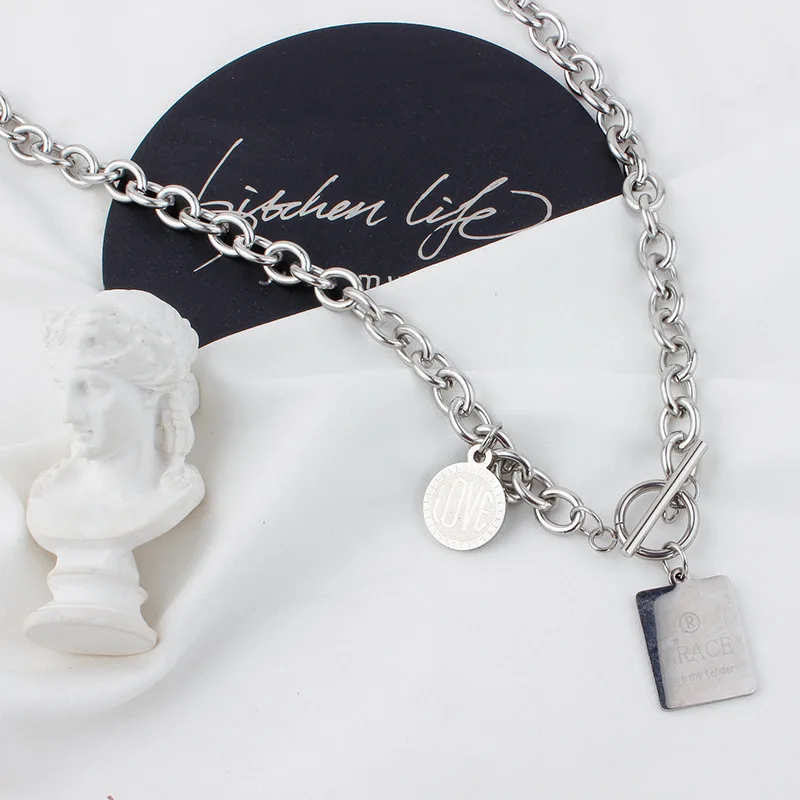 

Gothic21 new ins style personality handsome retro non mainstream Necklace men's and women's fashion necklace Cubana