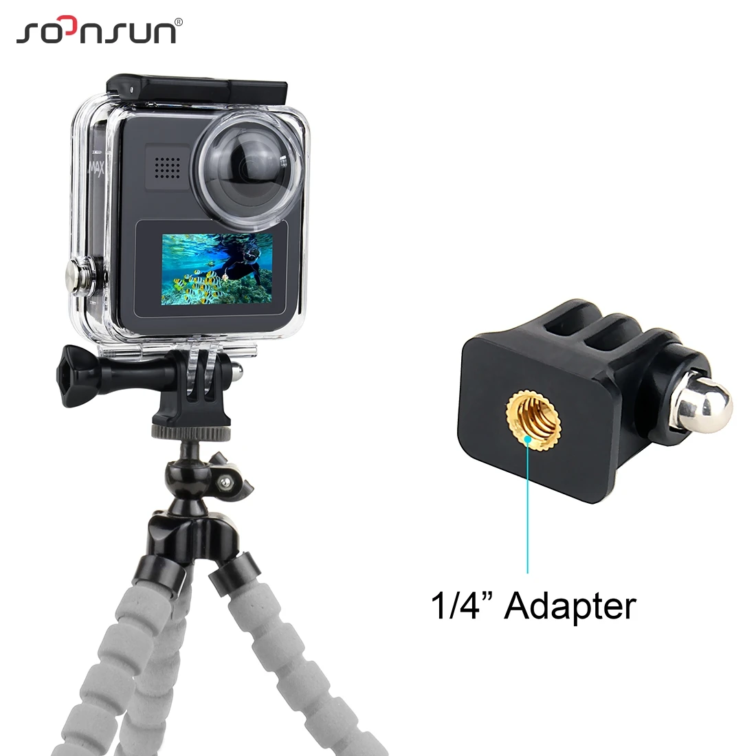Водонепроницаемый корпус SOONSUN 40 м защитный футляр чехол для дайвинга GoPro Max