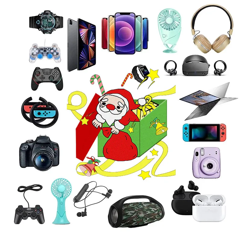 

Most Popular Lucky Mystery Box 100% Surprise High-quality Christmas Gift Box Precious Item Electronic Products CHRISTMAS Gifts
