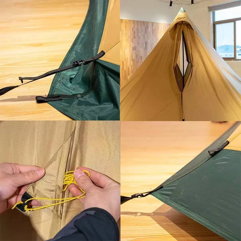 3F UL GEAR Tribe Pyramid Tipi Tent 4-6 Person Hot Sale Outdoor Camping Large Windproof Family Waterproof Glamping Tents images - 6