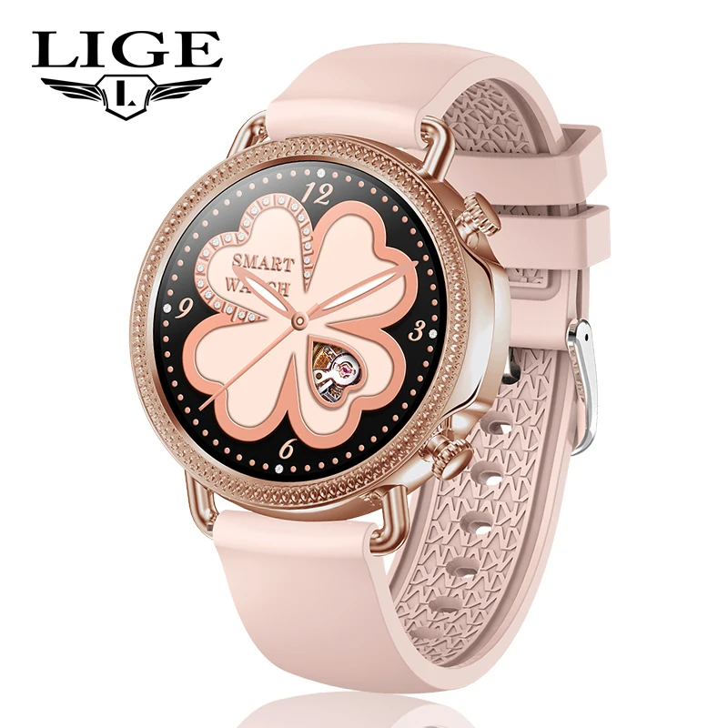 

LIGE 2021 New IP67 Waterproof Smart Watch Women Cute Bracelet Heart Rate Monitor Sleep Monitoring Men Smartwatch For IOS Android