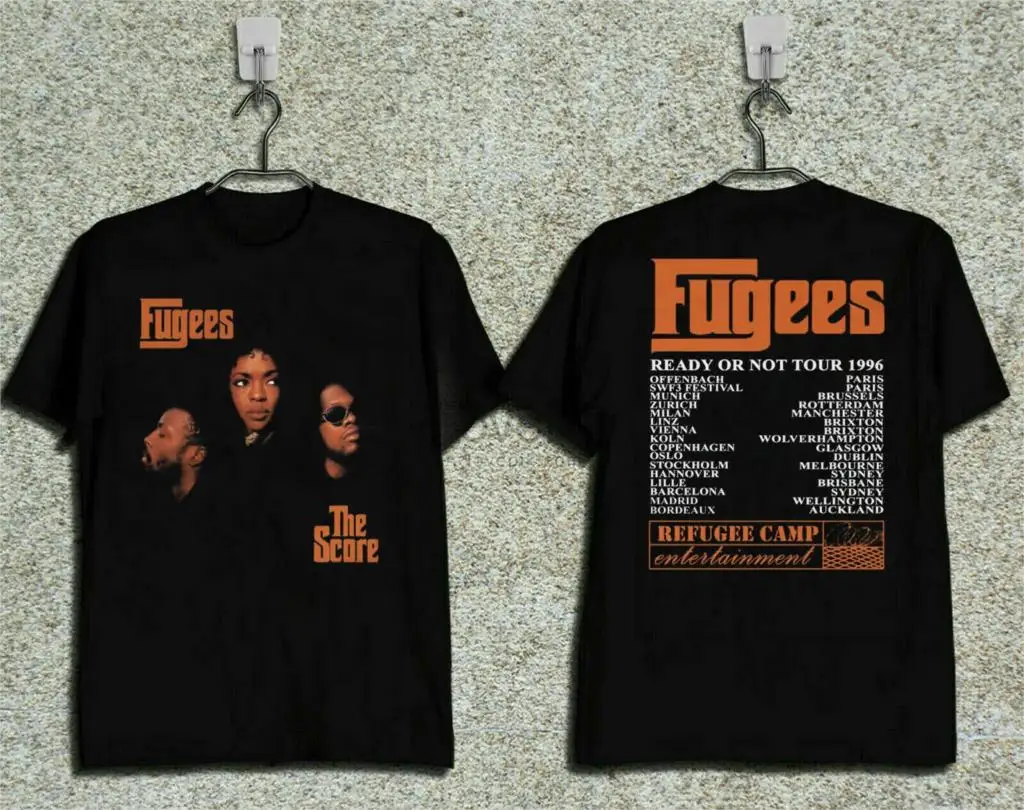 

NEW 1996 Fugees The Score Ready or Not Concert Tour Tshirt t shirt