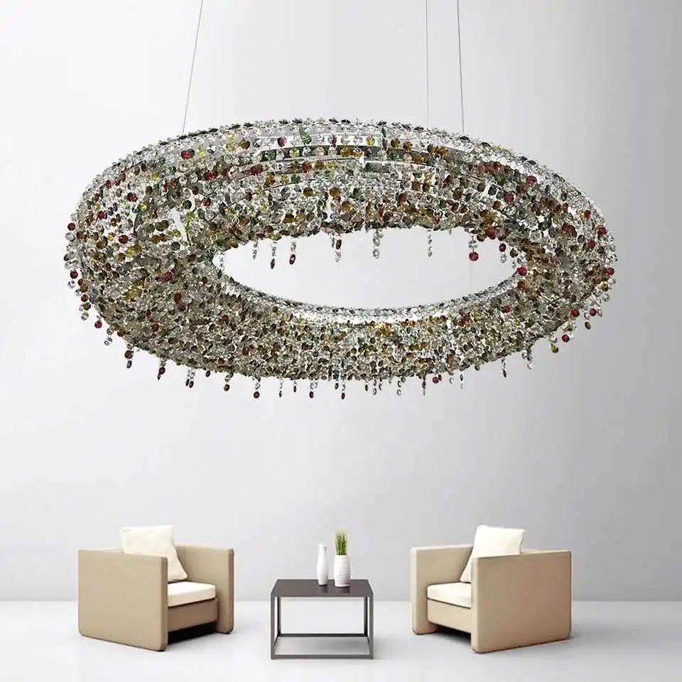 2021 Современная Большая хрустальная люстра светильник приспособления для