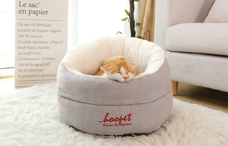 HOOPET Pet Cat Dog теплый удобный домик для щенков мягкая кровать для собак для маленьких собак