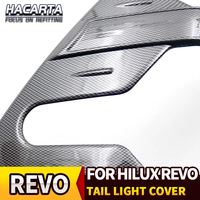Задний светильник из углеродного волокна Накладка для Toyota HILUX REVO 2015-2018 задний