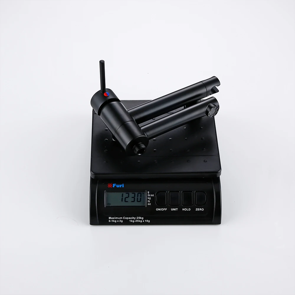 Smesiteli Black Hand Shower Sprinkler Holder Bathtub Filling Nozzle Integrated Double Hole Single Handle Bathroom Faucet Set