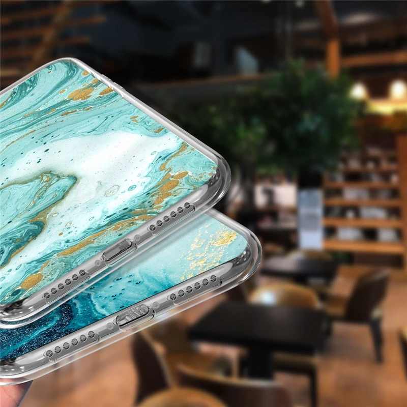 Fashion Marble Pattern Phone Case For iPhone 13 12 11 14 Pro Max 7 8 6 6S Plus X XR XS Max 12 Mini 5 5S SE Cute Soft TPU Cover