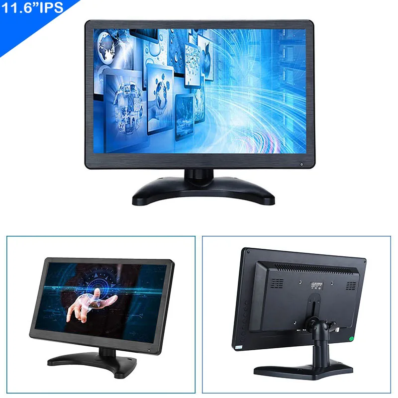 Портативный монитор ZHIXIANDA 11 6 дюймов IPS 1080P для автомобиля видеонаблюдения DVR