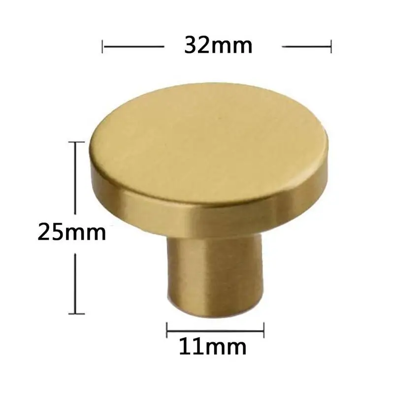 Круглая латунная ручка для двери с винтами античная рустикальная шкафа кухонная