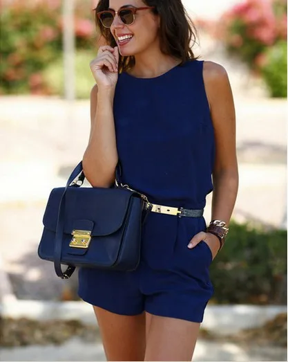 

Women's sexy jumpsuit with back leak waist pocket jumpsuit shorts rompers womens jumpsuit shorts fashion clothes