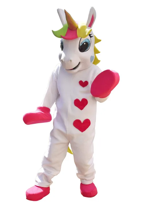 unicorn Единорог талисман костюм и собака талисман костюм радуга Пони маскарадный костюм для взрослых Хэллоуин Пурим Вечерние - Цвет: unicorn