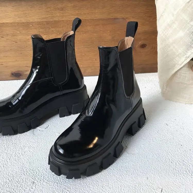 Ботинки Челси женская обувь сезон осень-зима 2019 года короткие ботинки из