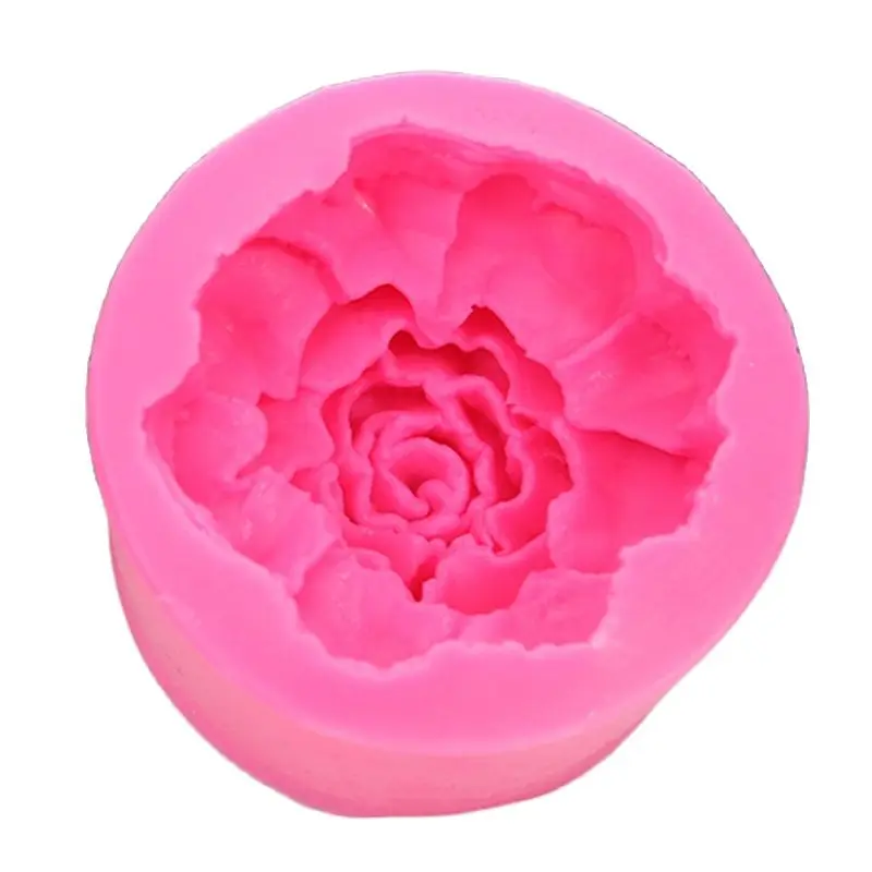 3D Large Flowers Roses Soap Mould Chocolate Cake Decorating Tools DIY Baking Fondant Silicone Mold E557