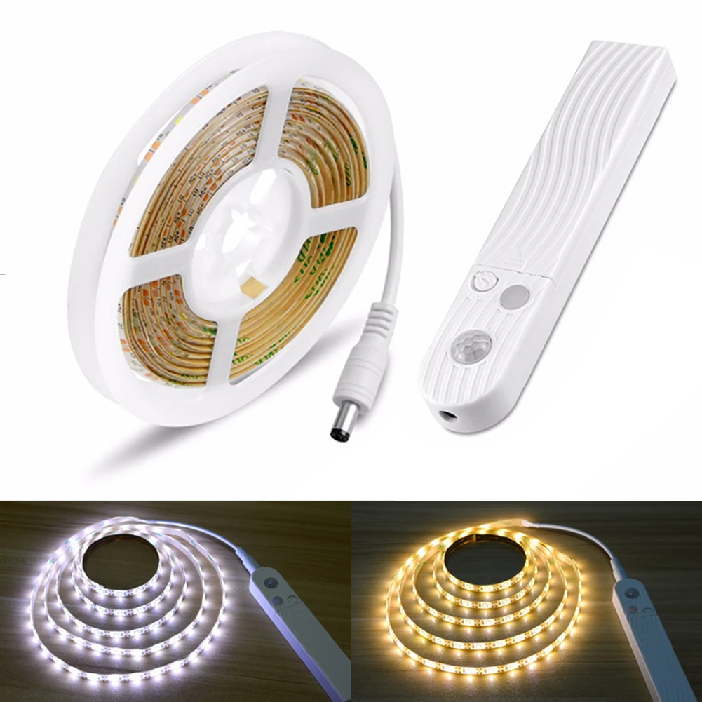 Светодиодный светильник для шкафа с PIR датчиком движения 1 м 2 3 интеллектуальная