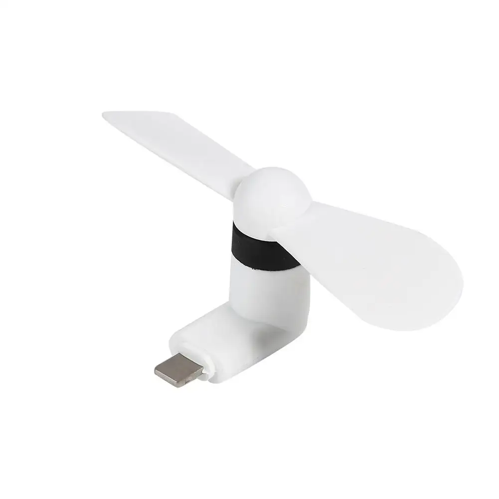 

Mini Fan Portable Mute USB Gadget Fans Phone 8 Pin Interface Ventilador for iPhone Lightweight Portable Removable Design