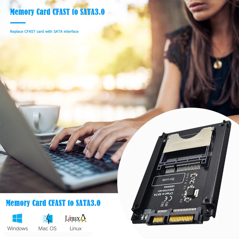 CFAST для SATA 3 0 HDD адаптер карта компьютер 22 Pin жесткий диск чехол считыватель карт