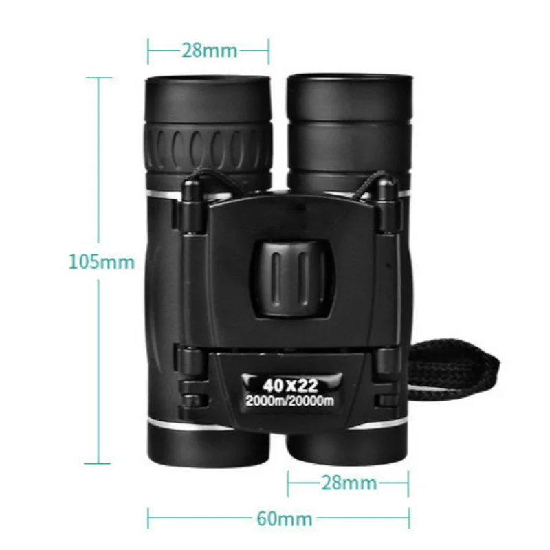 

HD 40x22 Binoculars Professional Hunting Telescope Zoom High Quality Vision No Infrared Eyepiece Outdoor Trave Telescope