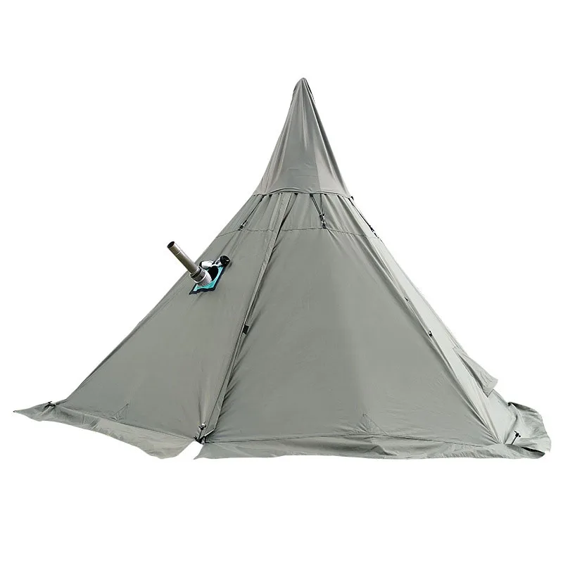 

A6 M Include A Full Hanging Inner Tent/Pyramid Tower Smoke Window Park Party Field Survival Double Layer with A Chimney Hole