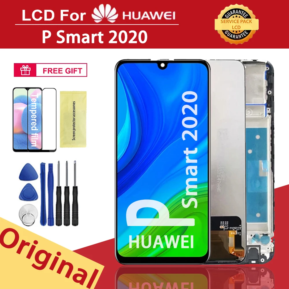 Оригинальный дисплей 6 21 дюйма для Huawei P smart 2020 ЖК-дисплей с сенсорным экраном и