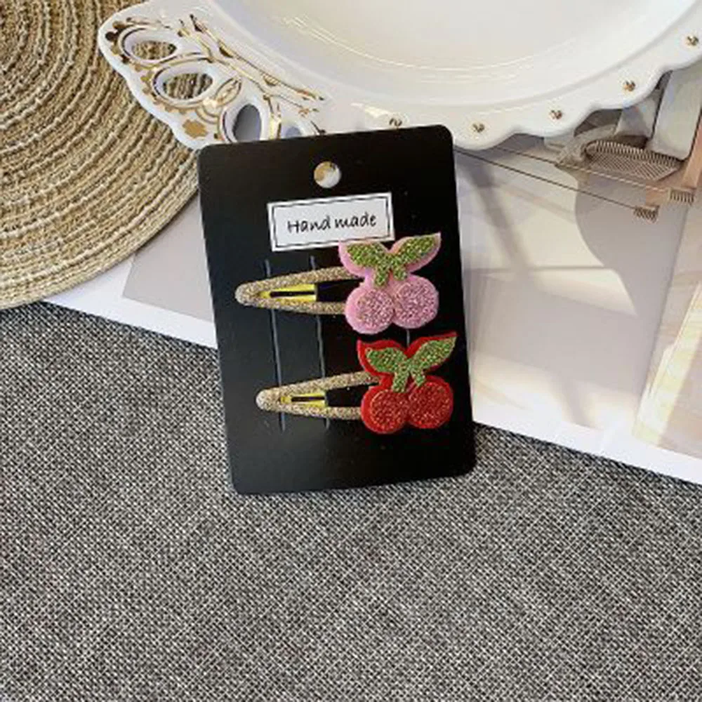 Милые рождественские аксессуары для волос девочек 2 шт. Мультяшные головные