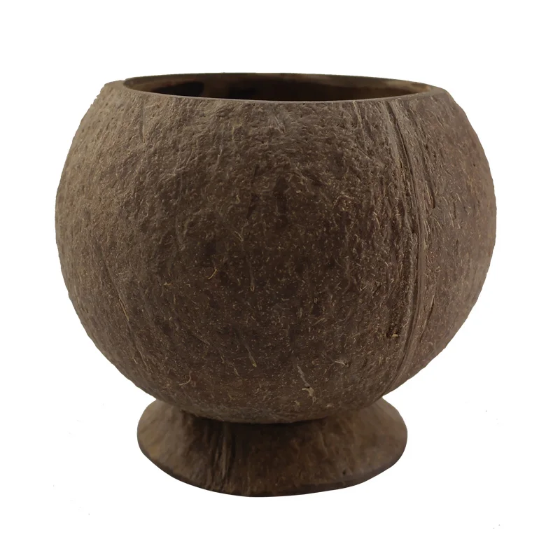 Ветрозащитная настольная подставка для хранения миска из скорлупы кокоса