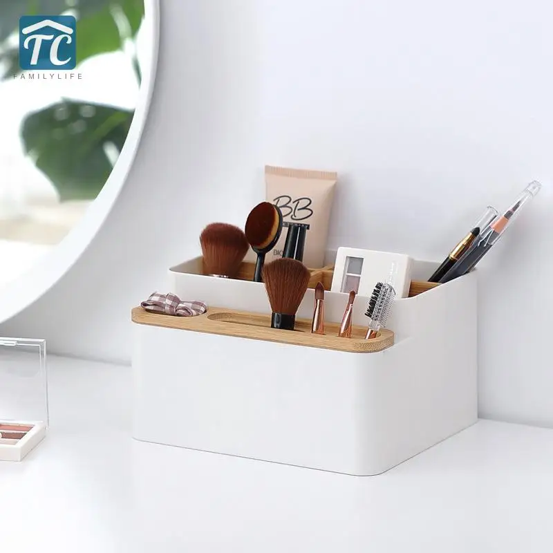

Cosmetic Storage Box Desktop Sundries Container Makeup Skin Care Storage Box Brush Lipstick Stand Bathroom Display Stand